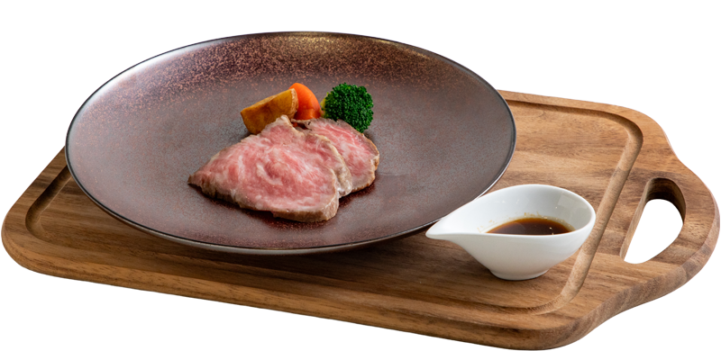 ローストビーフ　トリュフ醤油香るグレイビーソース