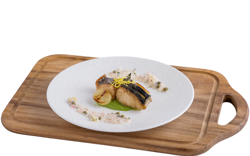 鰆のポワレ　レモンバター風味